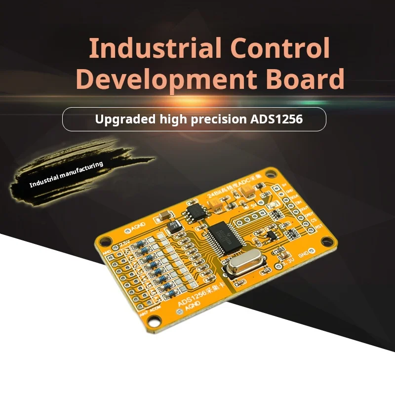 New upgraded version ads1256 Industrial Control Development Board embedded 24 Bit 8 Road high precision adc Data acquisition car