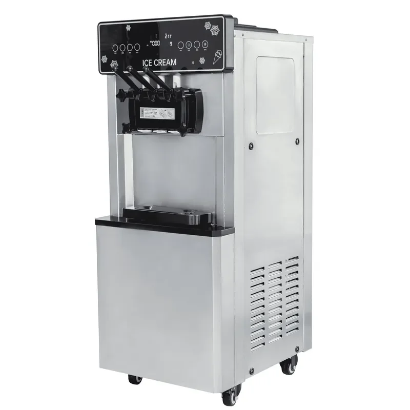 Professional Commercial Automatic Ice Cream Machine Maker 3 Flavor Soft Serve Ice Cream Machine