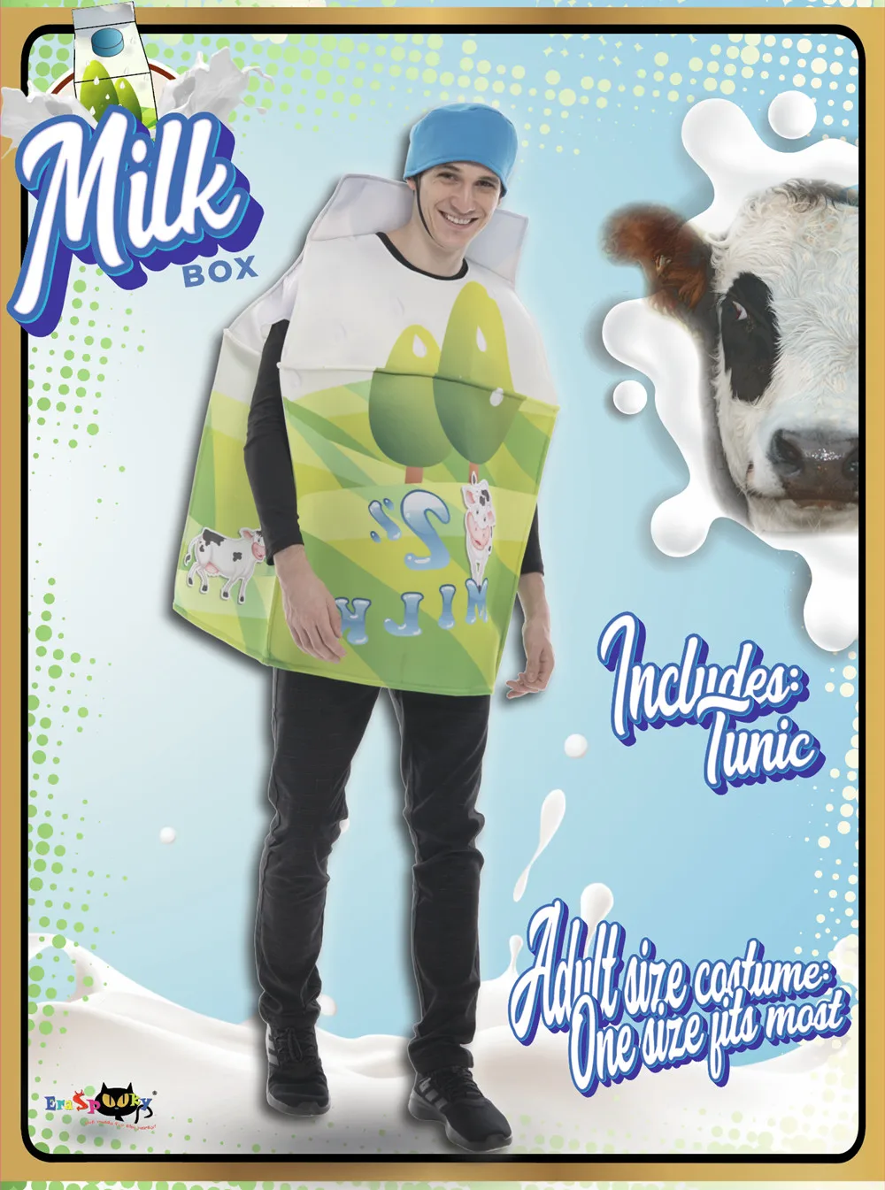 Funny Adult Milk Carton Chocolate Cookies Costume Halloween Men Women Food Cosplay Outfits Carnival Easter Purim Fancy Dress