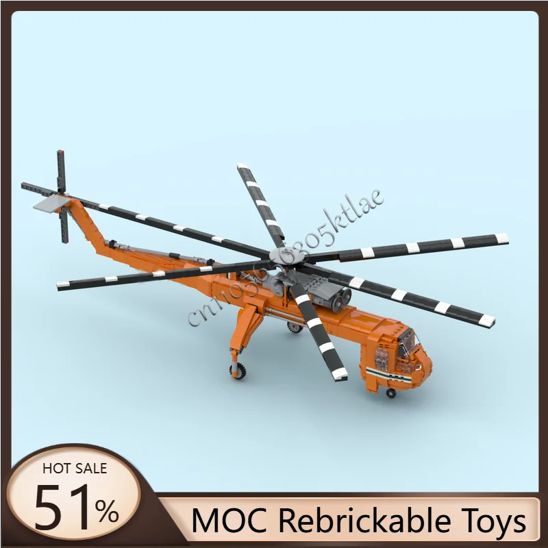

1626 PCS MOC Modern Urban Transportation AW-Helicopter Model Building DIY Assembled Aircraft Educational Children Toys Xmas Gift
