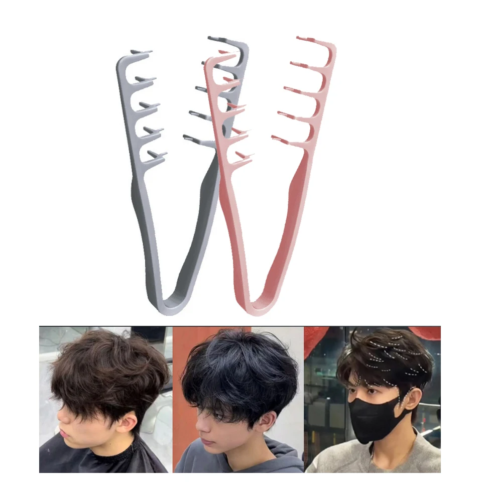 

Wide-Tooth Hair Styling Comb Hair Seam Comb Bangs Combs Styling Hair Root Top Fluffy Hairdressing Tool For Women And Men