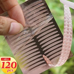 120pcs Double Eyelid Stickers Invisible Eyelid Stickers Transparent Self Adhesive Tape Double Eye Fiber Waterproof Makeup Tools