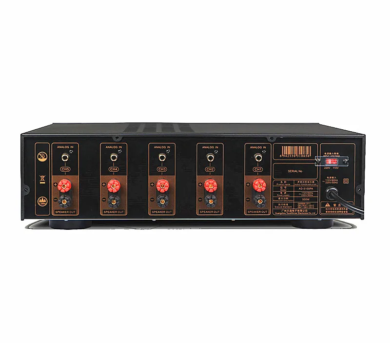 2025  entry-level power amplifier 500 watt 8 ohm HiFi audio home theater AV amplifier