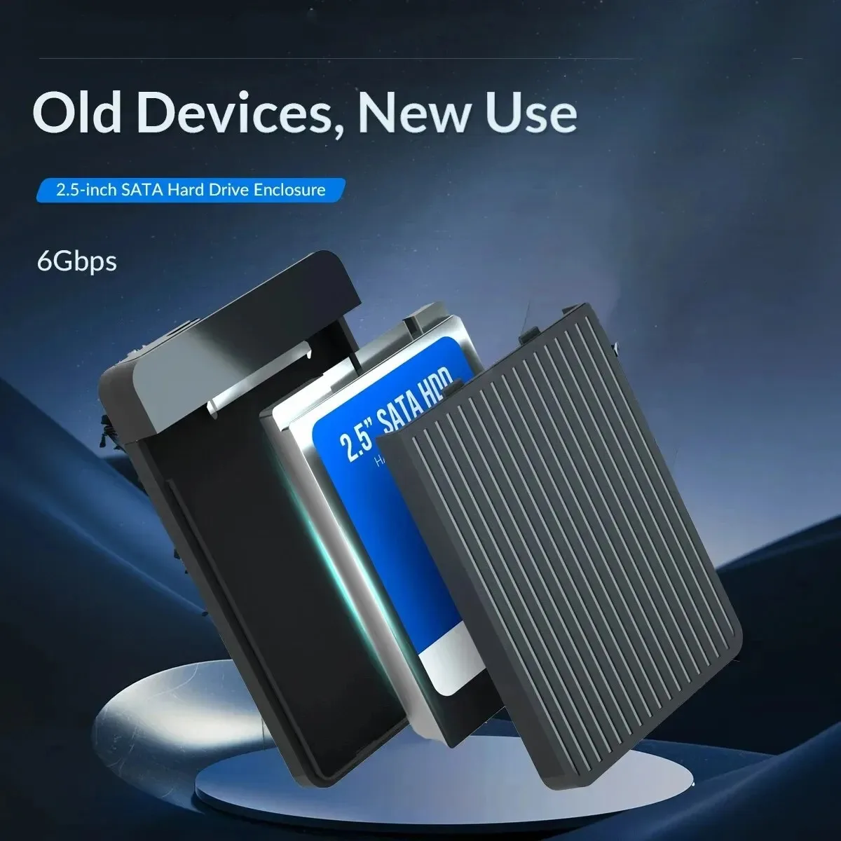 2.5 "HDD/SSD حافظة SATA إلى USB 3.0 محول USB C 3.1 6Gbps HD صندوق حاوية القرص الصلب الخارجي لقرص الكمبيوتر HDD الضميمة