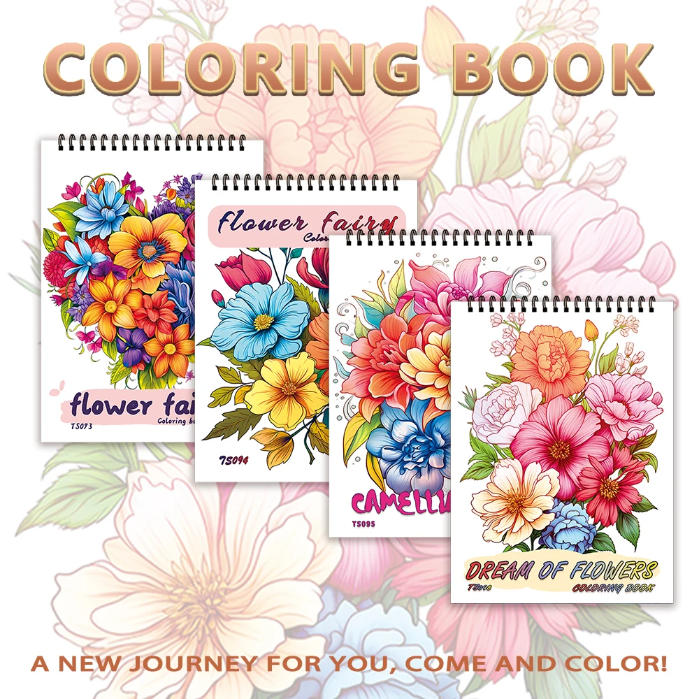 

Women's Spiral Colouring Book - 30 Sheets 11.2x 8.3 inch, Stress Relief Colouring Book, Birthday Gift, Holiday Party Gift