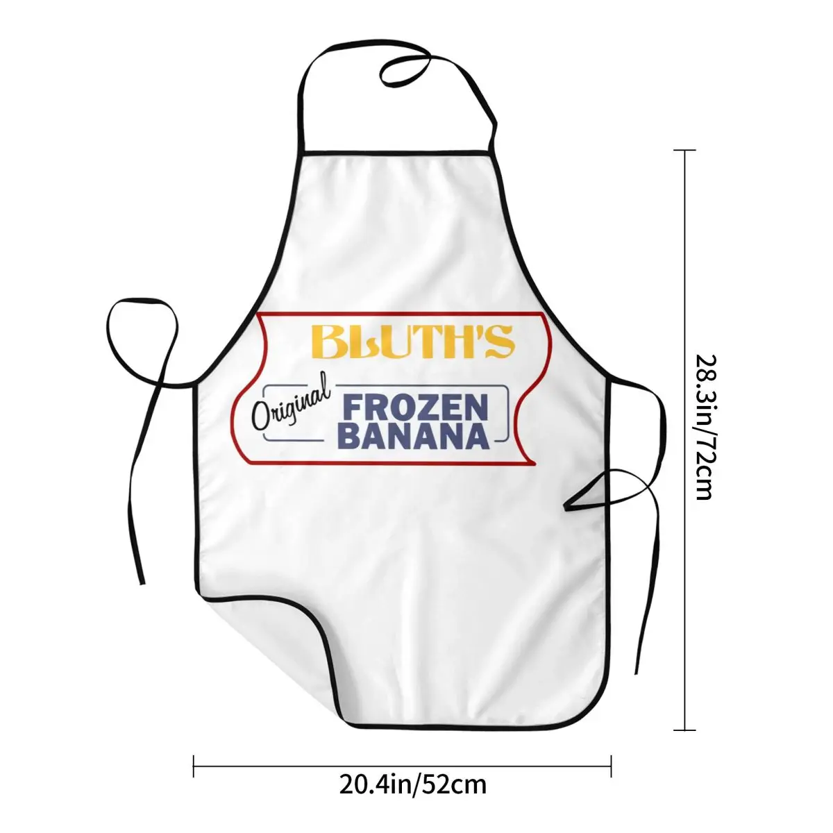 مريلة الموز المجمدة من Arrested Development Bluth للنساء والرجال للجنسين مريلة المطبخ الطبخ Tablier المطبخ الشيف البستنة #5