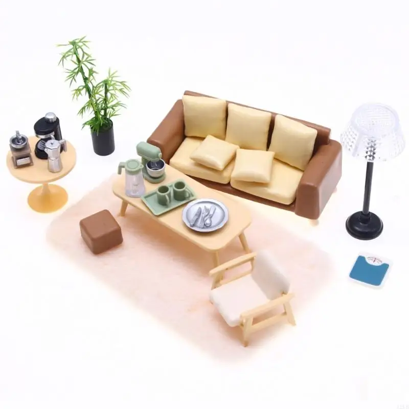 

Realistic DollhouseS Living Room Furniture Mini Sofa For Creative Scenes And Artistic Projects A2UB