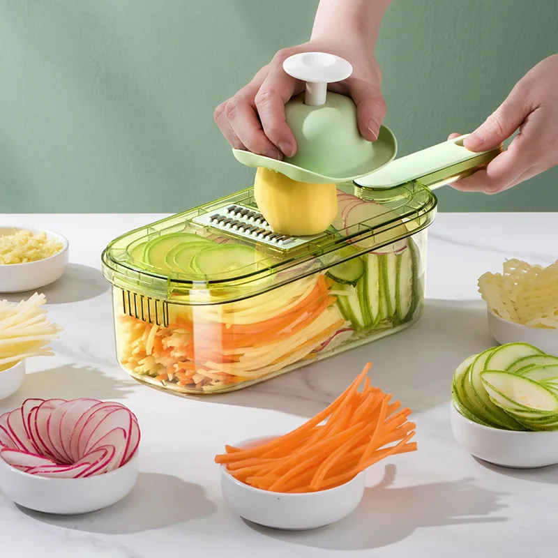 

Multifunctional Vegetable Cutter with Steel Blade Slicer Potato Peeler Carrot Cheese Grater vegetable slicer Kitchen Accessories