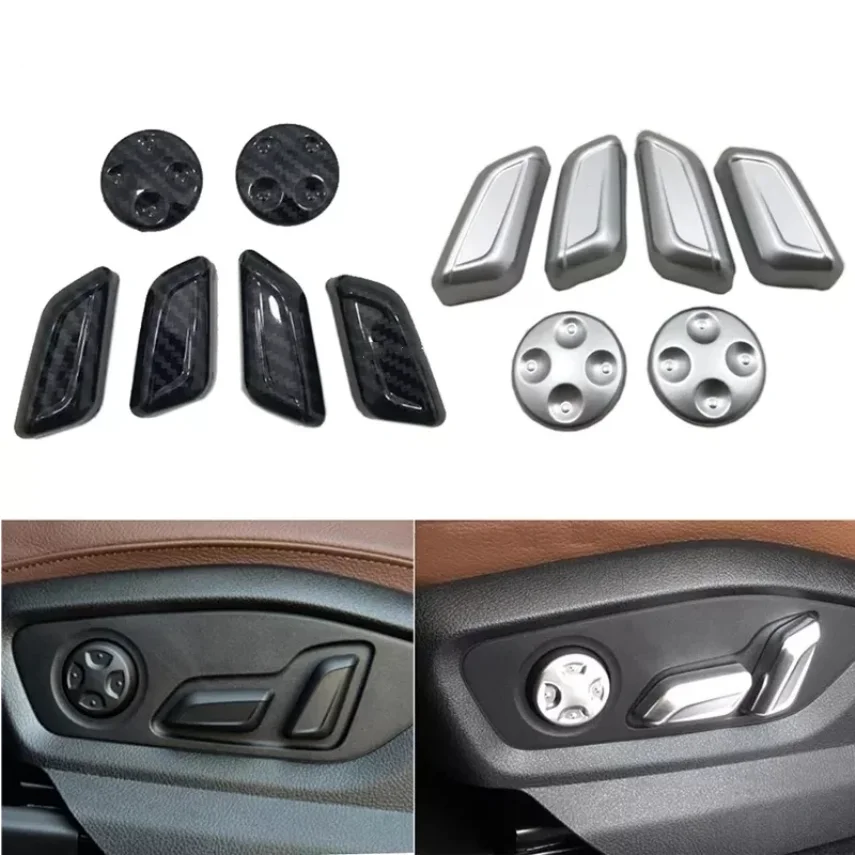 

For Audi Q5 2018-2020-2022 Accessories Seat Adjustment Memory Switch Decoration Cover Trim Interior Styling