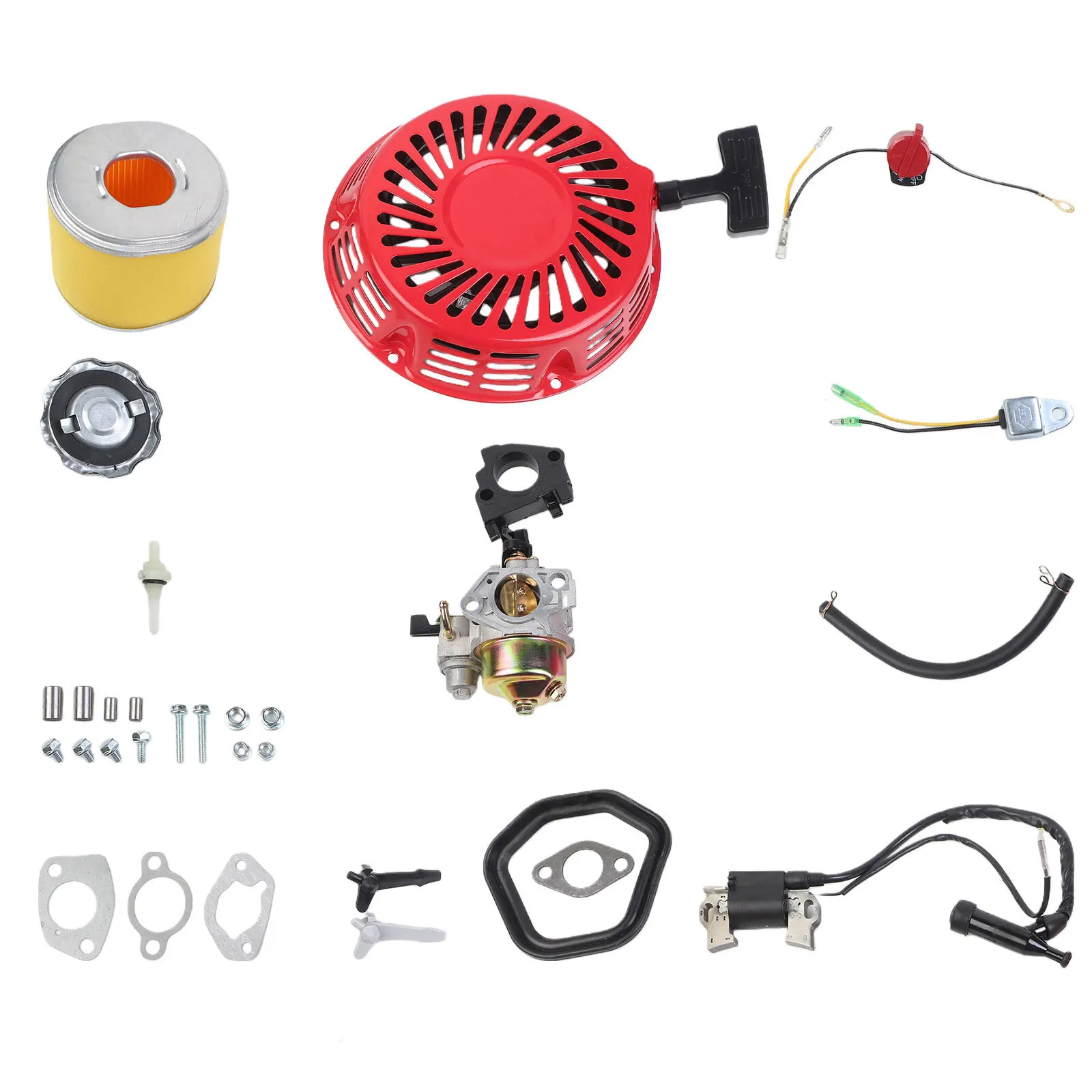 For Honda For GX340 GX420 Engine Tune Up for kit with Recoil Starter and Carburetor for Comprehensive Performance Care