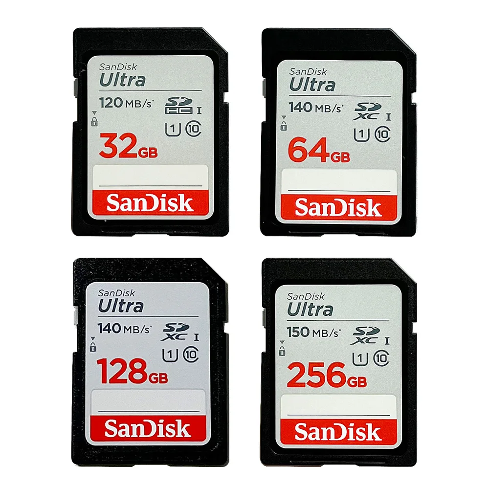 

SanDisk Ultra SDHC 32GB UHS-I Card and SDXC 64GB 128GB 256GB 512GB UHS-I card U1 Flash Card C10 for Camera Take better pictures