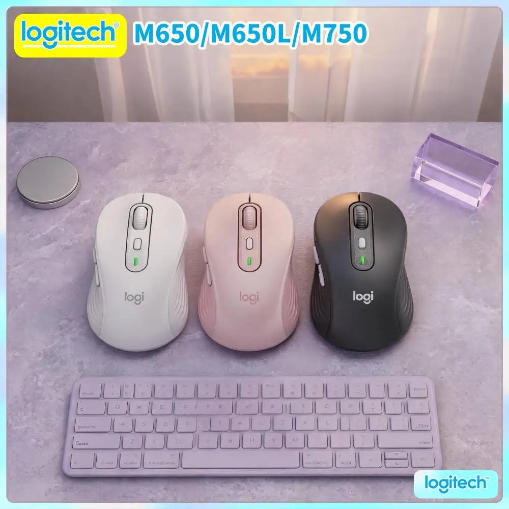 Mouse Sem Fio Silent M750 com 4000 Níveis de DPI Ajustáveis, Conexão Dupla, Corpo Ecológico Reciclado, para Uso em Casa, Estudo e Jogos
