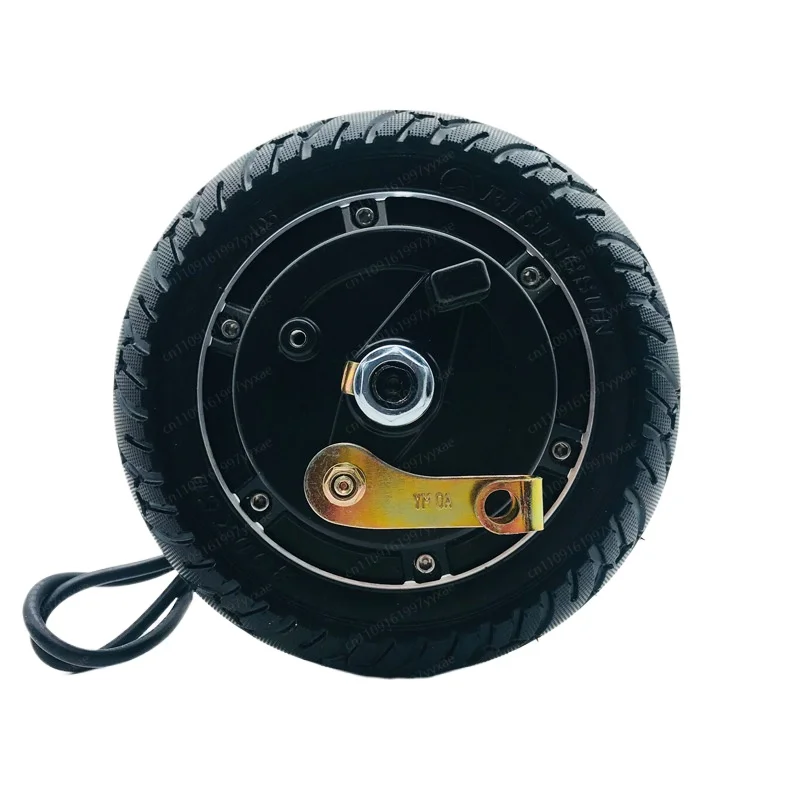 8-Inch Solid Tire Drum Brake Motor 24V/36V/48V 350W for Electric Scooter/Dolphin Bike/E-Bike
