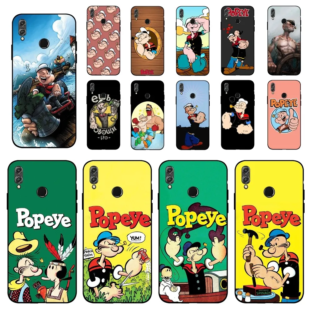 Anime P-popeye-Sailor Phone Case For Huawei Honor 10 lite 9 20 7A pro 9X pro 30 pro 50 pro 60 pro 70 pro plus