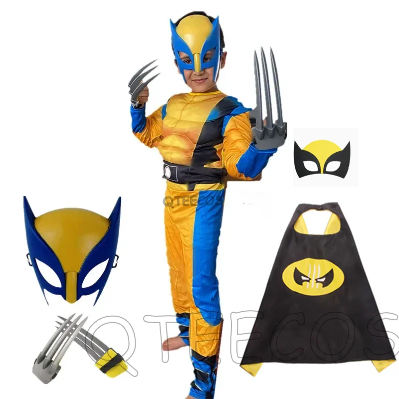 

Росомаха Косплей Костюм Роскошная Маска Коготь Комплект Комбинезон Хэллоуин Рождество Детские Новогодние Костюмы Супергерой Фэнтезийные Наряды