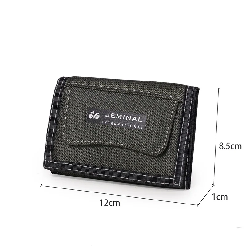 Men\'s Nylon Trifold Security Wallet with ID Window Women Girls Teens Canvas Casual Purse Money Bag Credit Card Holder 2022