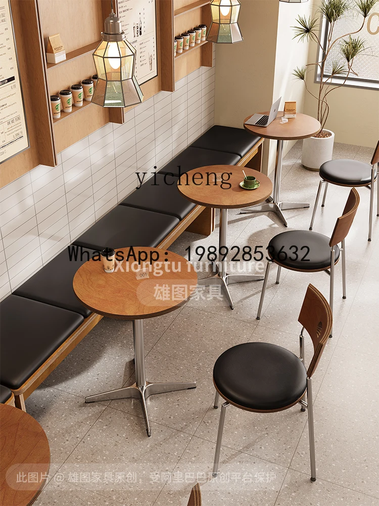 

Стол и стулья в стиле лог-хаус для кафе, кафе-морского стиля, кафе-кондитерской, чайной, коммерческий обеденный стол из массива дерева, простой маленький квадратный стол