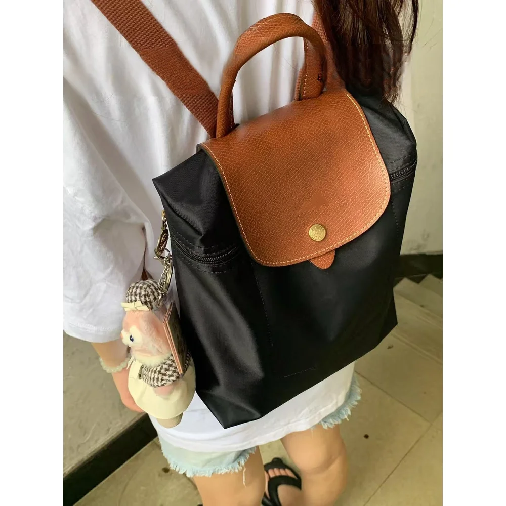 

Рюкзак женский, модный складной, большой вместительный дорожный рюкзак Longxiang, повседневный рюкзак для поездок на работу без подвески