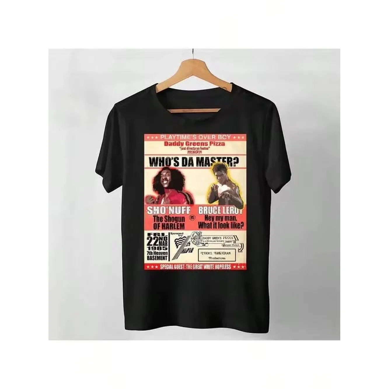 [100% Cotton] Sho Nuff Bruce Leroy Black Best Shirt For Boys Best Selling Tshirt