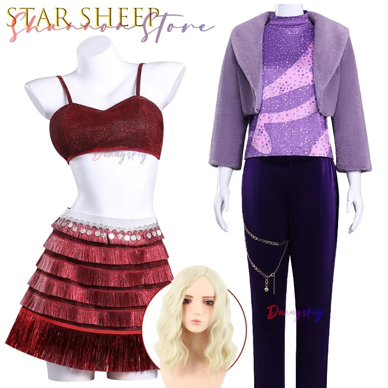 أزياء أنيمي ستار الأغنام Gazeelle التأثيرية كوسبفليسفلون أحمر مطرز مثير لمرحلة الأداء أزياء الفيلم التأثيرية جودة الزي الأنيمي