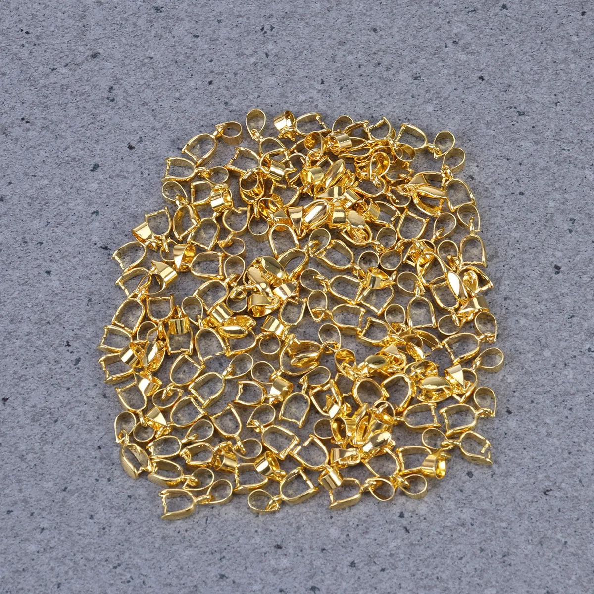 

100 pcs Golden Pinch Clasp Bails Brass Pinch Clasp Bails For Diy Jewelry Making Pendant Connector Bead Findings Craft