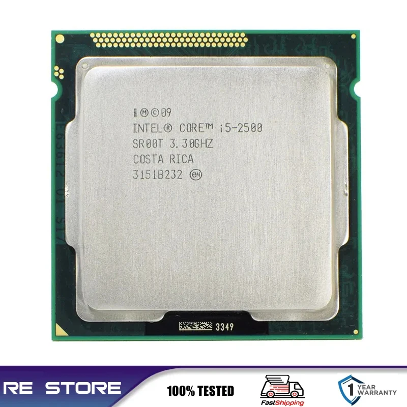 Intel Core i5 2500 3.3GHz Quad-Core LGA 1155 cpu processor