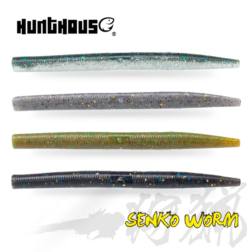 

Hunthouse Senko Worm Soft Fishing Lure Plastic Artificial Bait 10Pcs/Bag 105mm 5g For Bass Saltwater/Freshwater Fishing Tackle
