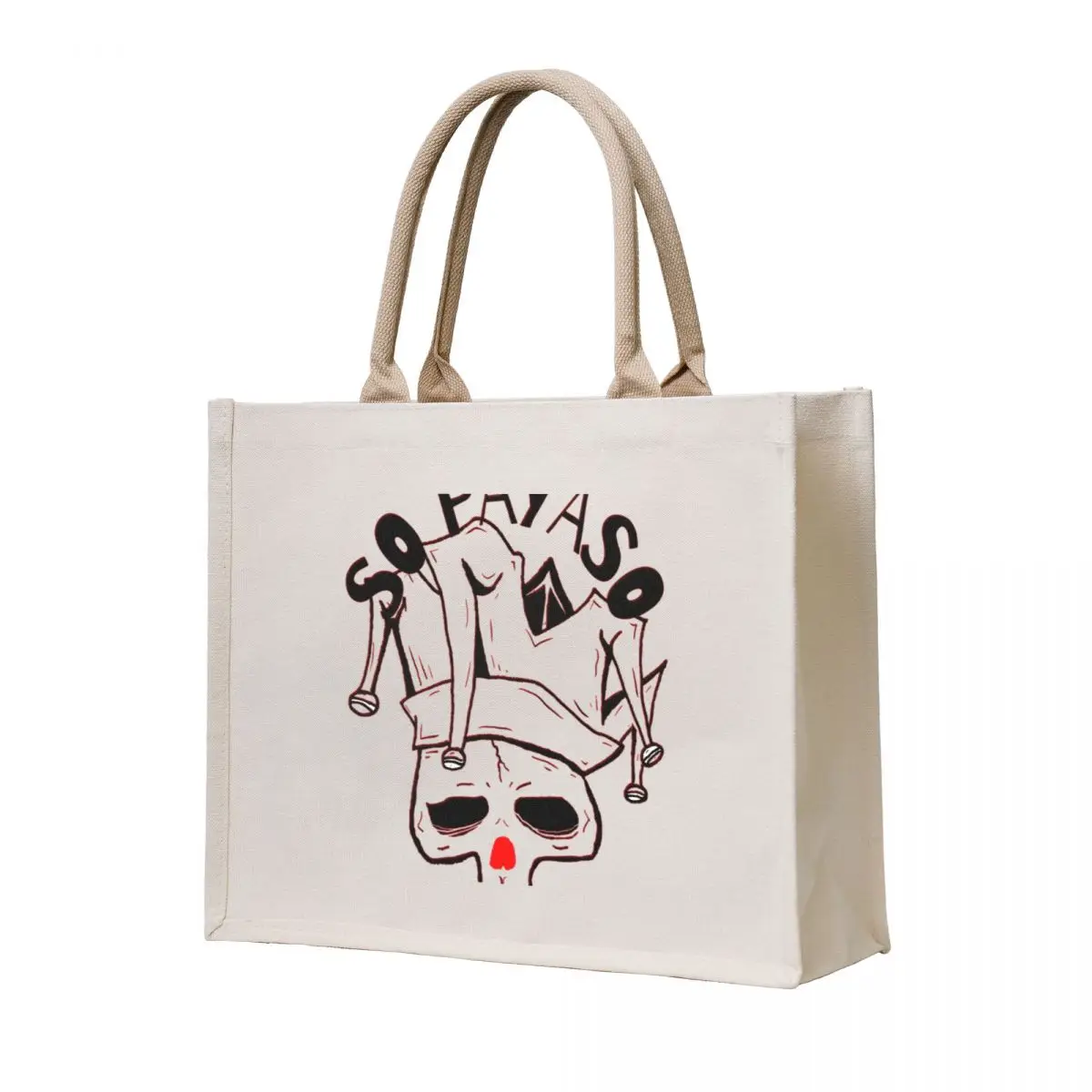 

Songs in Spanish: So Payaso!. Black version. Tote Bag shopping bags foldable Eco bag sacs de shopping