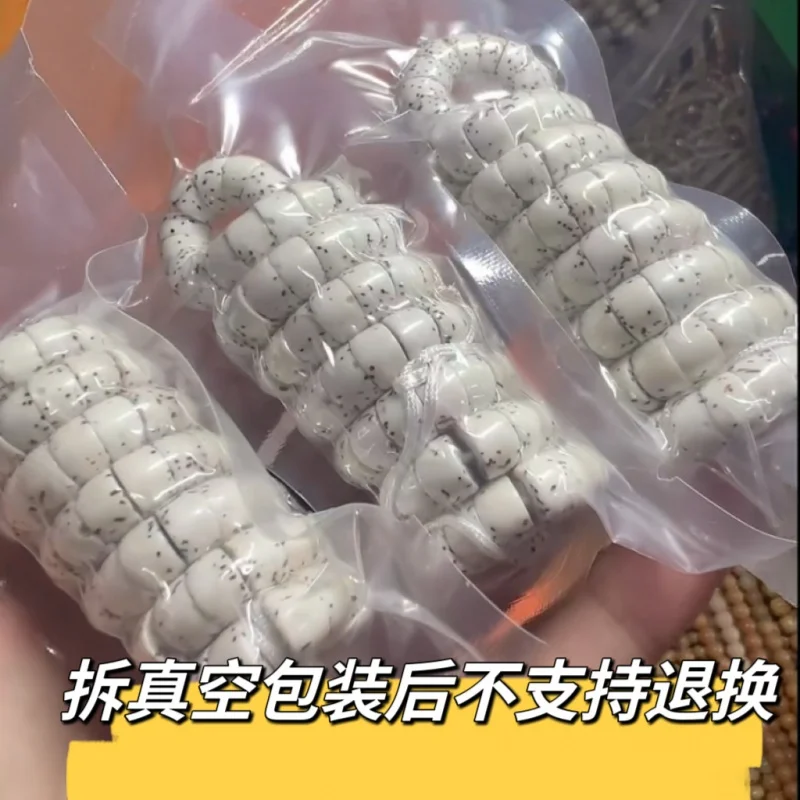 Imagem -06 - Xingyue-buddha Beads Pulseira Bodhi Intestino Grande Estrela Lua Branco 108