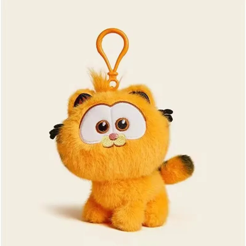 Ein süßes orangefarbenes Garfield-Plüschkatzen-Spielzeug/gefüllte Katzenpuppe (für den Einsatz als Schultaschen-Anhänger, ein Geschenk für Mädchen und ein Souvenir