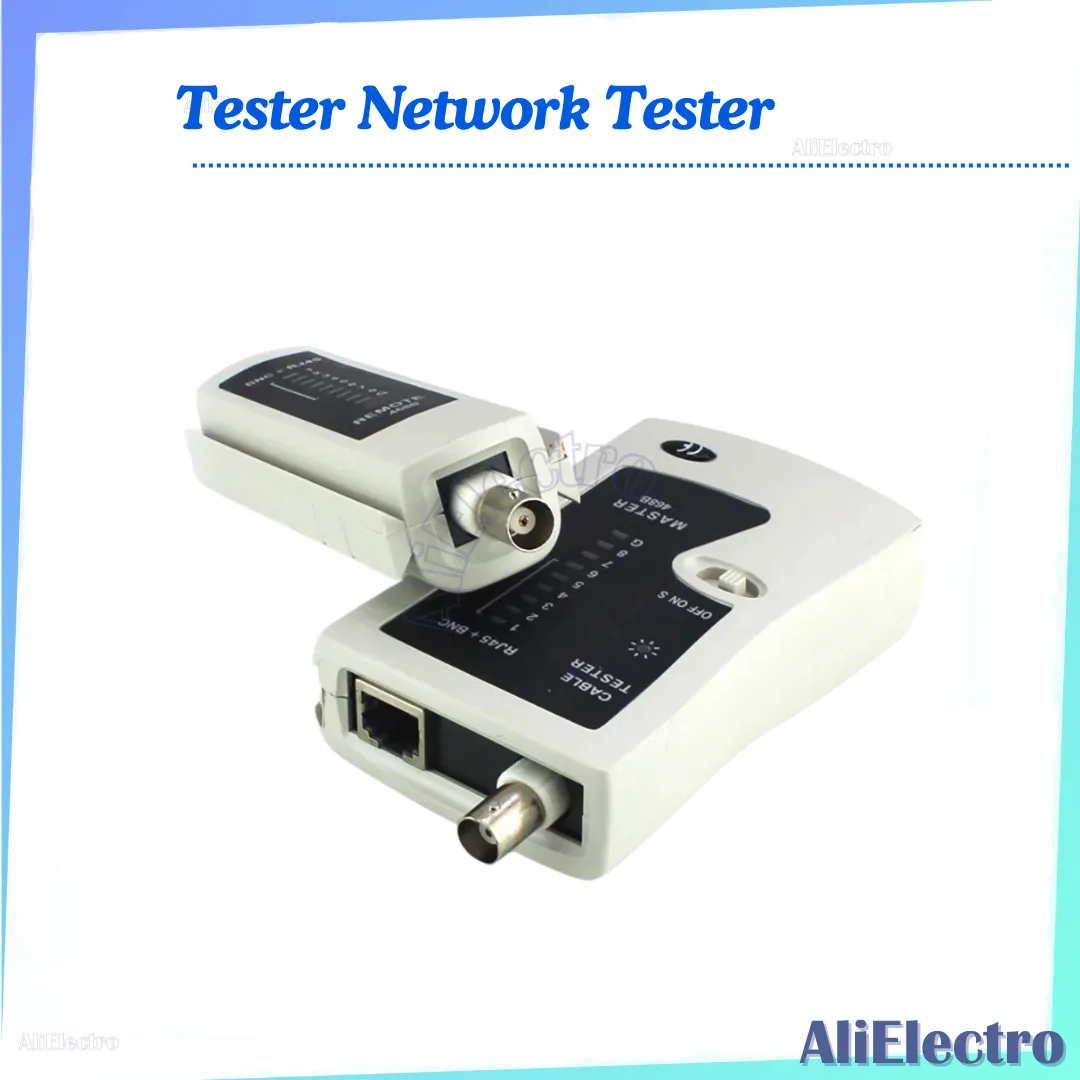 BNC koncentryczny RJ45 Tester kabli Lan Tester sieciowy Cat5 Cat6 Cat7 Narzędzie sieciowe UTP Zestaw naprawczy sieci Zdalny test