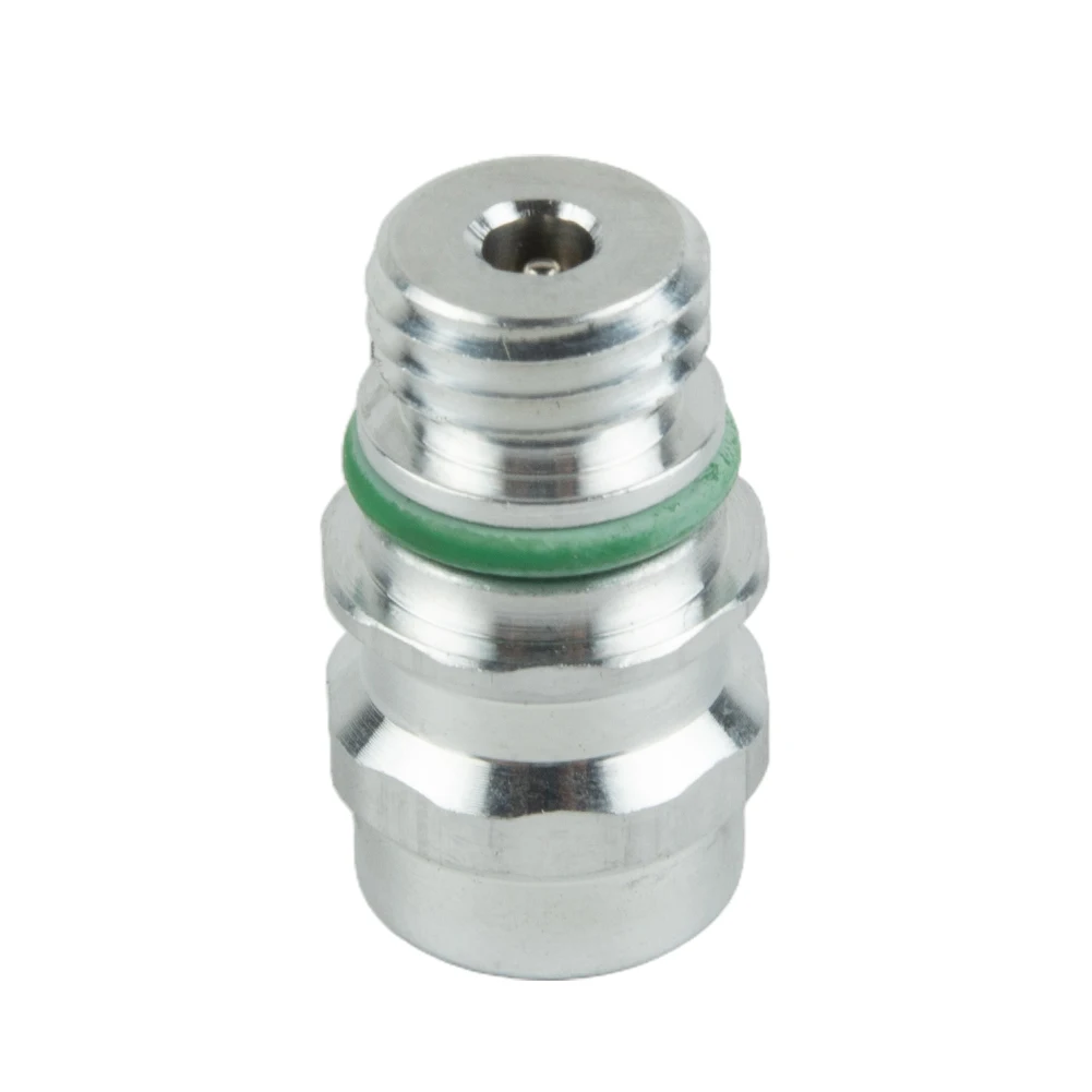 A/C Service Valve High Side R-134a Port Adapter With Replaceable Valve Cores  X 1.5 Thread Car Accessories