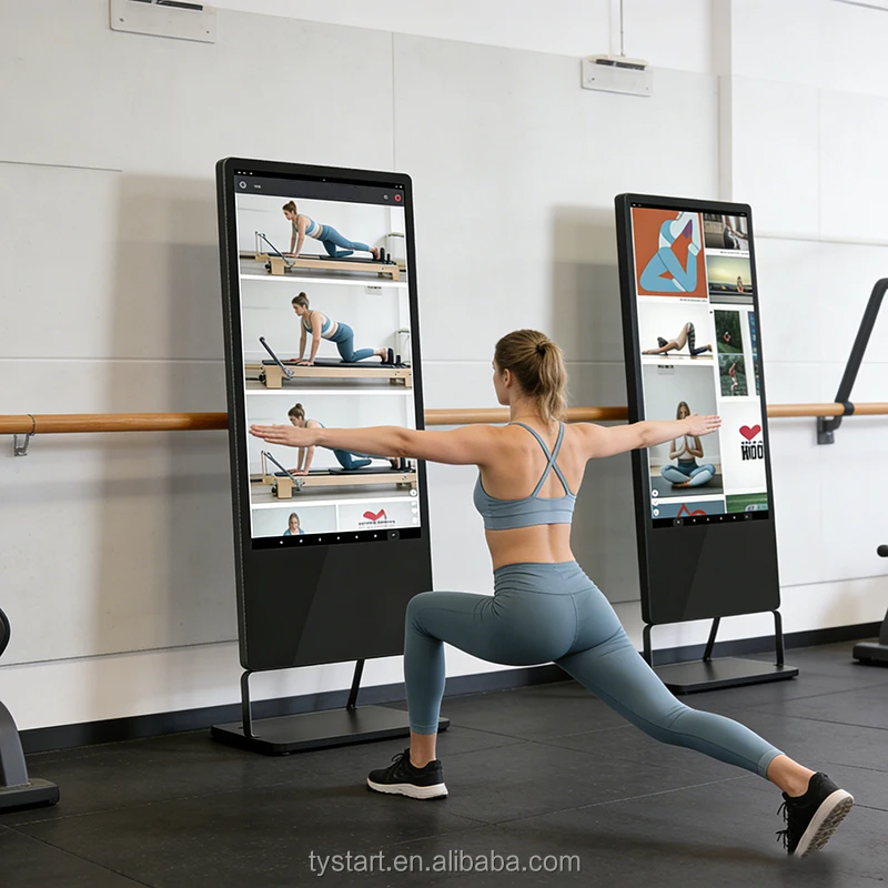 

Fitting Yoga Workout Mirror Android Smart Fitness Mirror Touch Screen Digital Display Sport Home Gym Lcd Magic Exercise Mirror