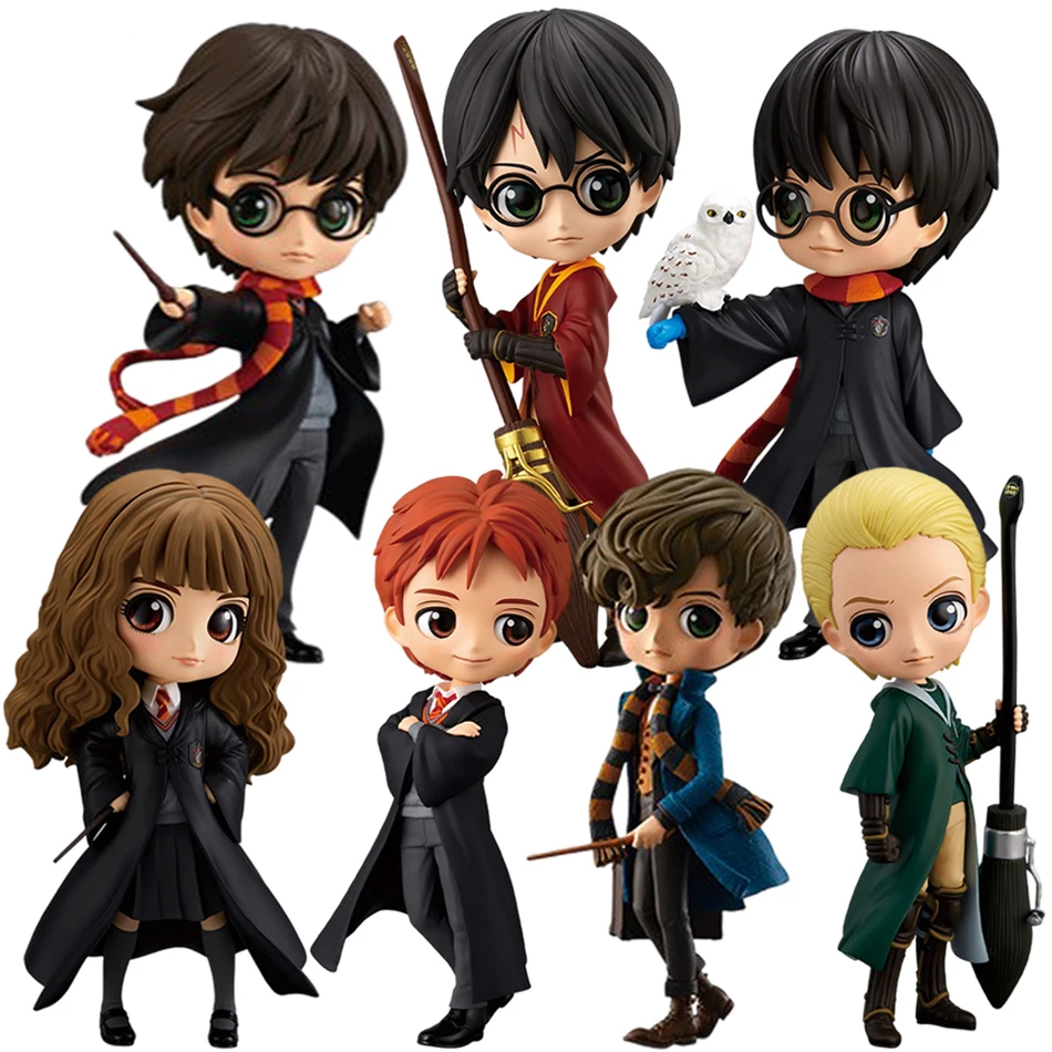 15cm Hmarry Potter Posket Series Version Role Draco Malfoy Hermione Action Figure Anime Collectible Dolls For Kids Christmas Toy