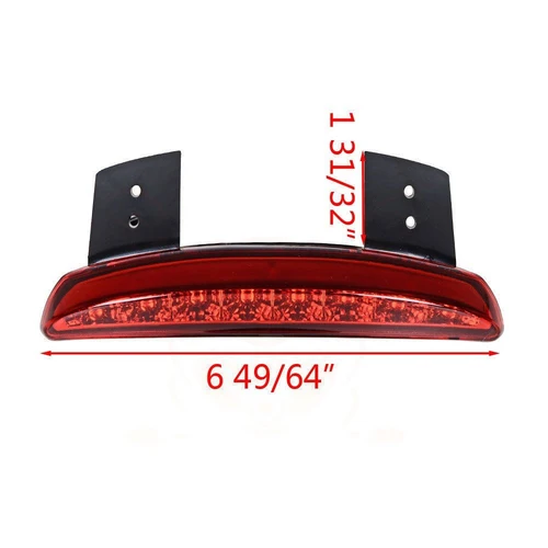Imagen 2 del producto Luz LED de freno para guardabarros de motocicleta, luz trasera roja, luz de freno para Harley Sportster Iron 883 1200 Dyna Xl8