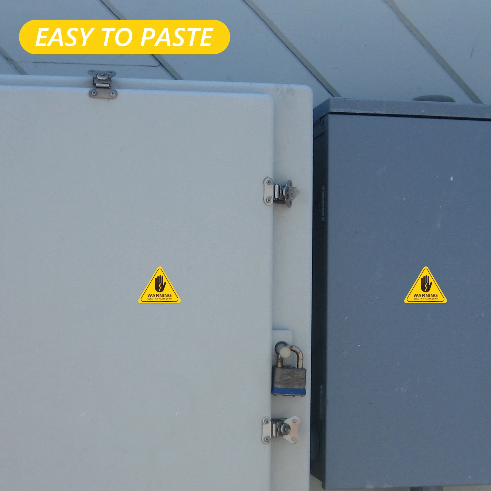 

6pcs Electrical Safety Sign High Visibility Warning Sticker Durable Adhesive Label For Industrial Home High Voltage