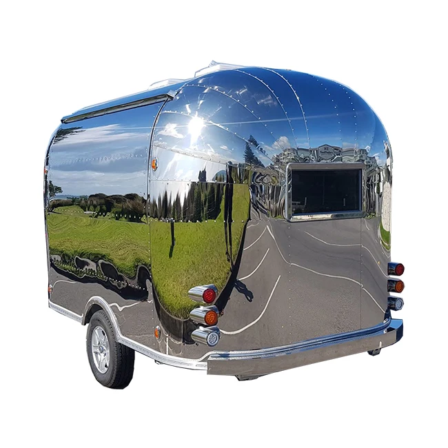 Mobile Hot Dog and Snack Van with Compact Kitchen Setup, Suitable for Festivals and Urban Areas