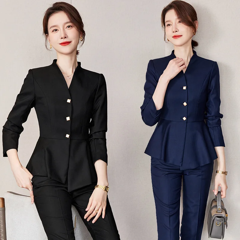 

Business Suit Women's Hotel Reception Suit Medical Beauty Jewelry Store High-End Real Estate Sales Overalls Suit