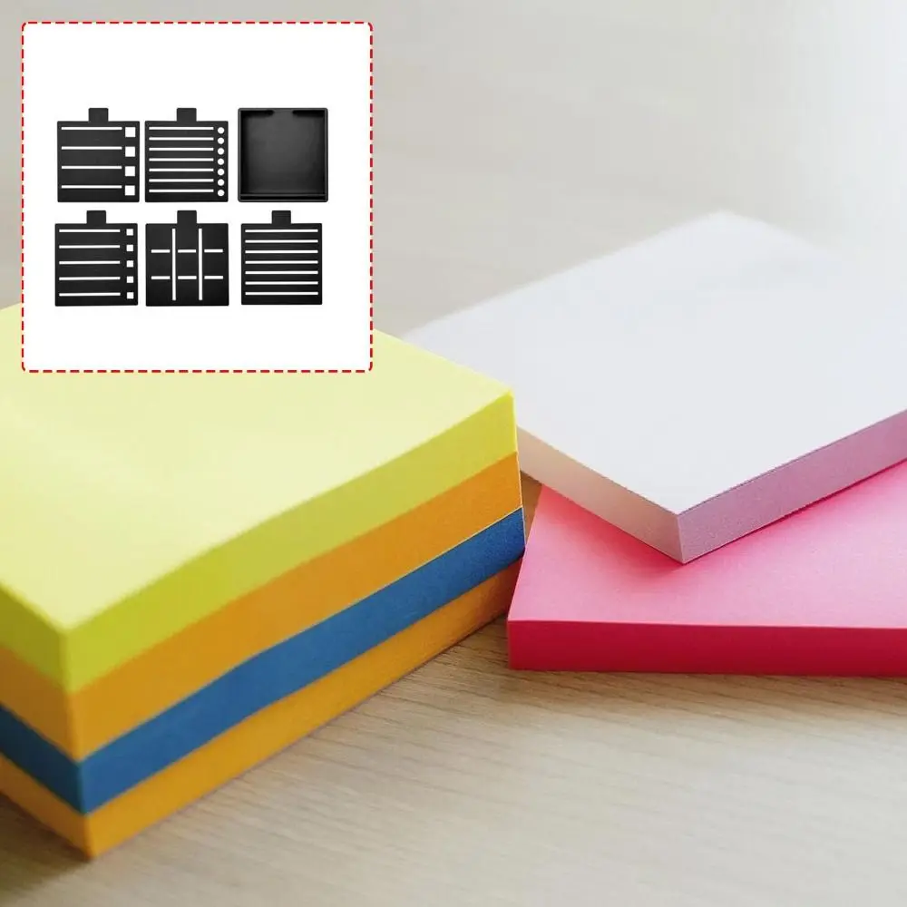 with Reusable List Templates Sticky Note Stencil and Holder Plastic Reusable Checklist Stencil Set Multiple Layouts Compact