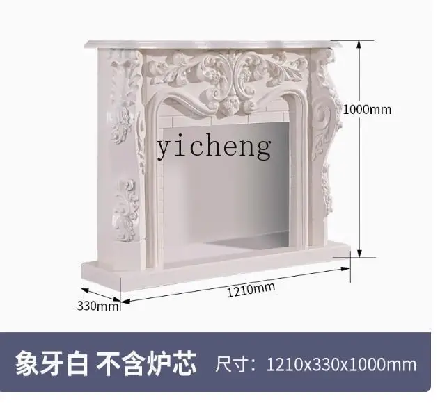 ZK fireplace rack simulation fire electronic French fireplace cabinet carved decorative cabinet household