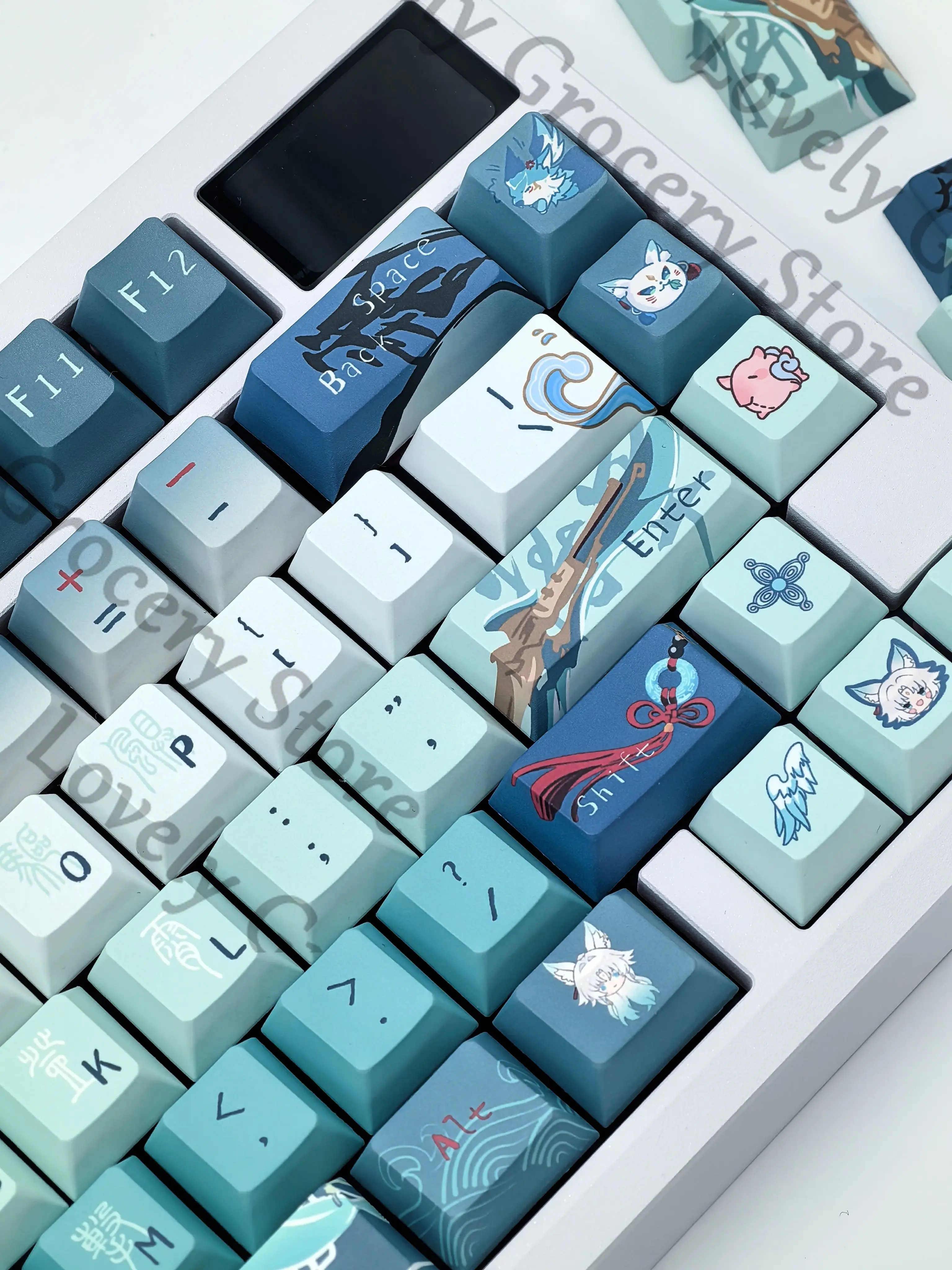 

Anime Honkai: Star Rail Feixiao Cosplay Cartoon Keyboard Cap Accessory Side Engraved Keycap Collection Keycaps Mascot Fans Gift