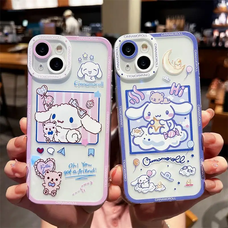 

SANRIO Cinnamoroll Pochacco Dog Case For Honor 90 Lite X9A X9B X8B X7B Nova 5T 3i 7SE Huawei P40 Lite 30 Pro Cover Funda Clear