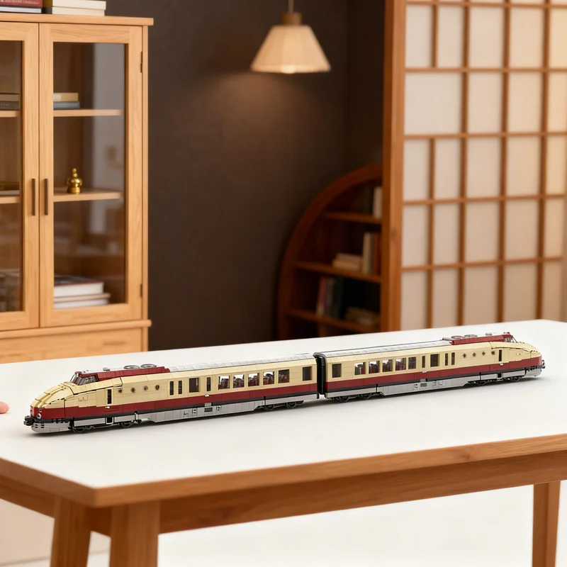 

3435pcs MOC BR 175 SVT Go Rlitzer VT 18 16 Triebwagen Train Model Building Blocks Creative Display Gift Collectible Decor Kids