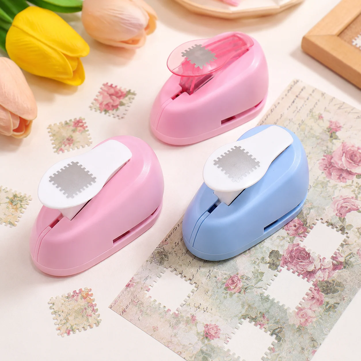 

Labor-saving Lever-style Stamp Embosser, Stylish And Portable School Supply,For Diy Journaling, Scrapbooking, And Paper Cutting