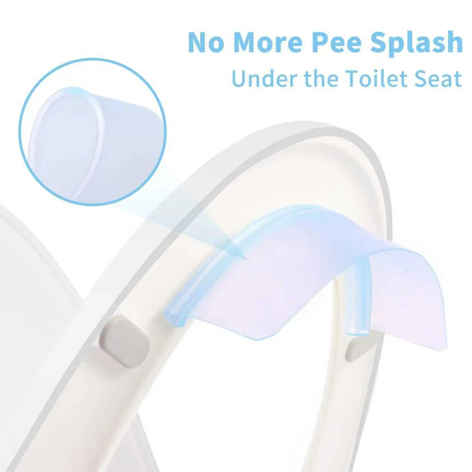 Spritzschutz für Toilette Hochdichter Hydrophober 25cm Urinspritzschutz für Toilettensitz für Badezimmer Apartment Wohnheim Öffentlich