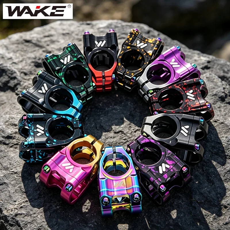 

WAKE MTB DH Bicycle Power Stem 35mm Length 0 Degrees Mountain Bike Stem Table for 31.8mm Handlebar High Strength Cycling Stem