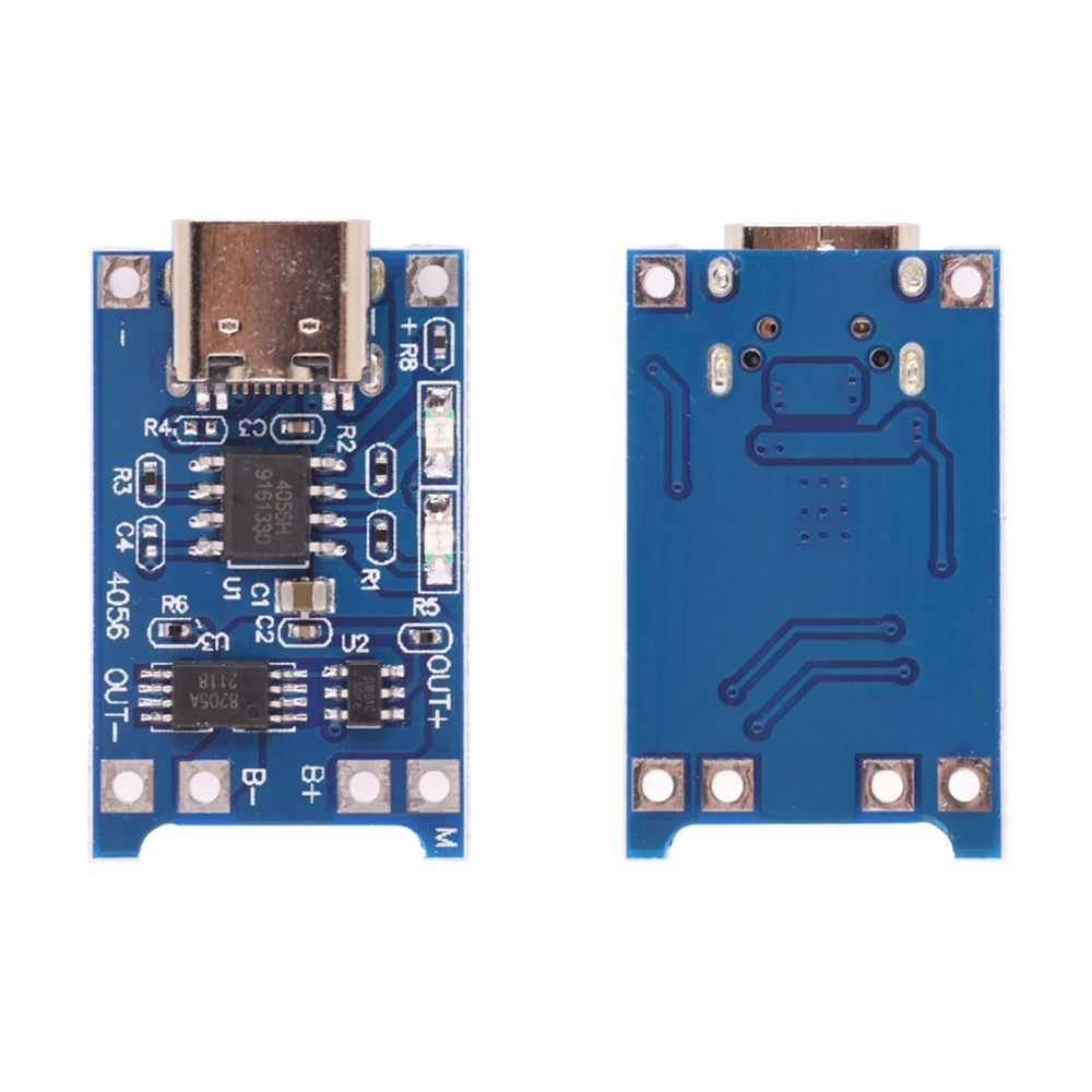 Mini Micro Type-c USB 5V 1A 18650 TP4056 Lithium Battery Charger Module Charging Board With Protection Dual Functions 1A Li-ion