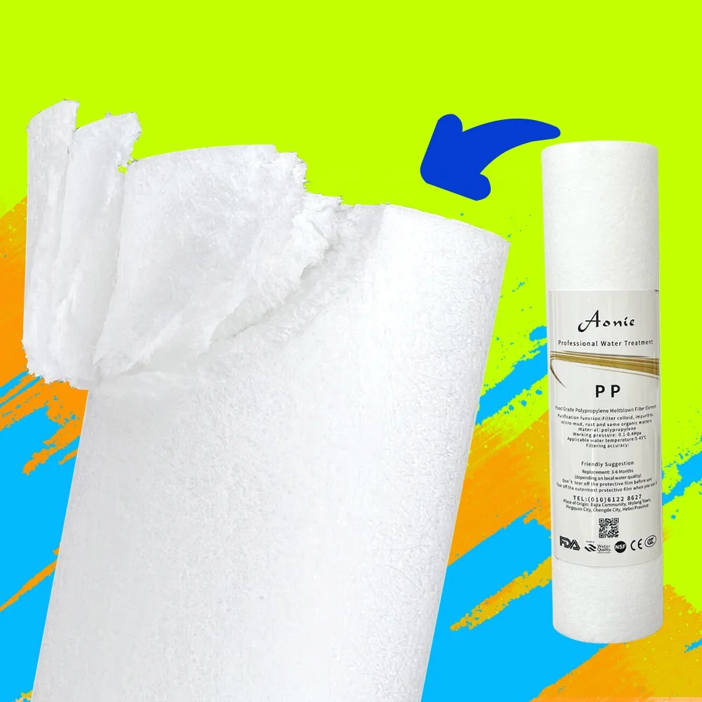 STLF 10 Inch PP Filter Cartridge Reverse Osmosis Water Filters for Home Outdoor Car RV Garage Use Versatile Drinking Filter