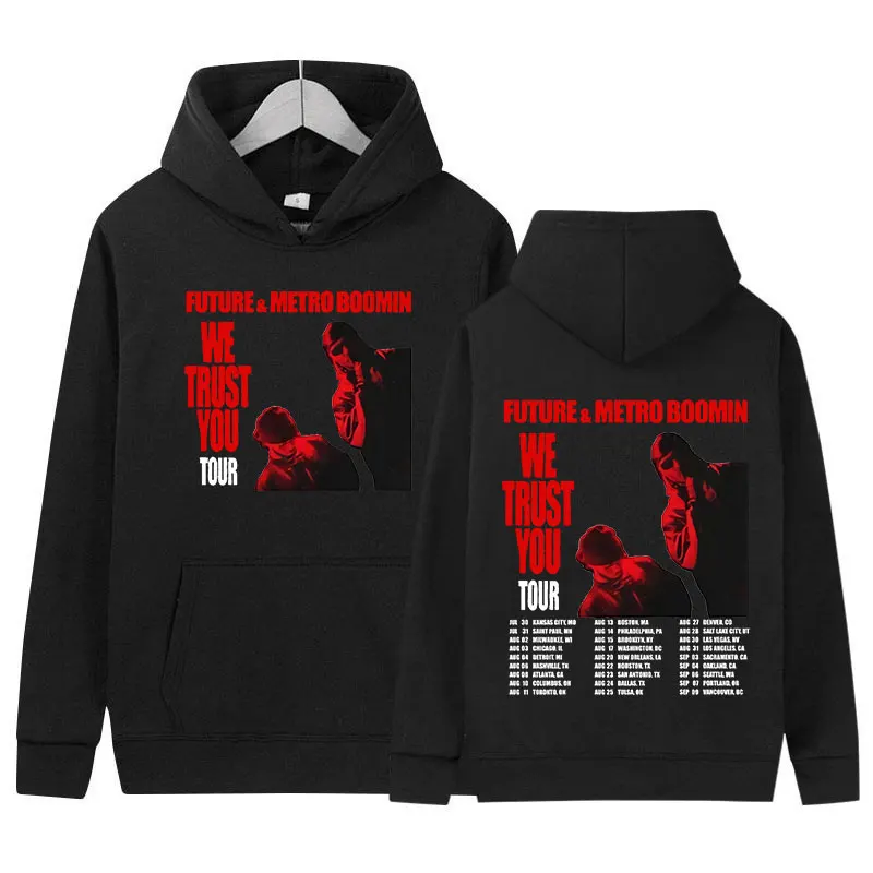 Toekomst En Metro Boomin We Vertrouwen Je 2024 Tour Hoodie Heren Hiphop Retro Mode Pullover Sweatshirts Unisex Oversized Streetwear