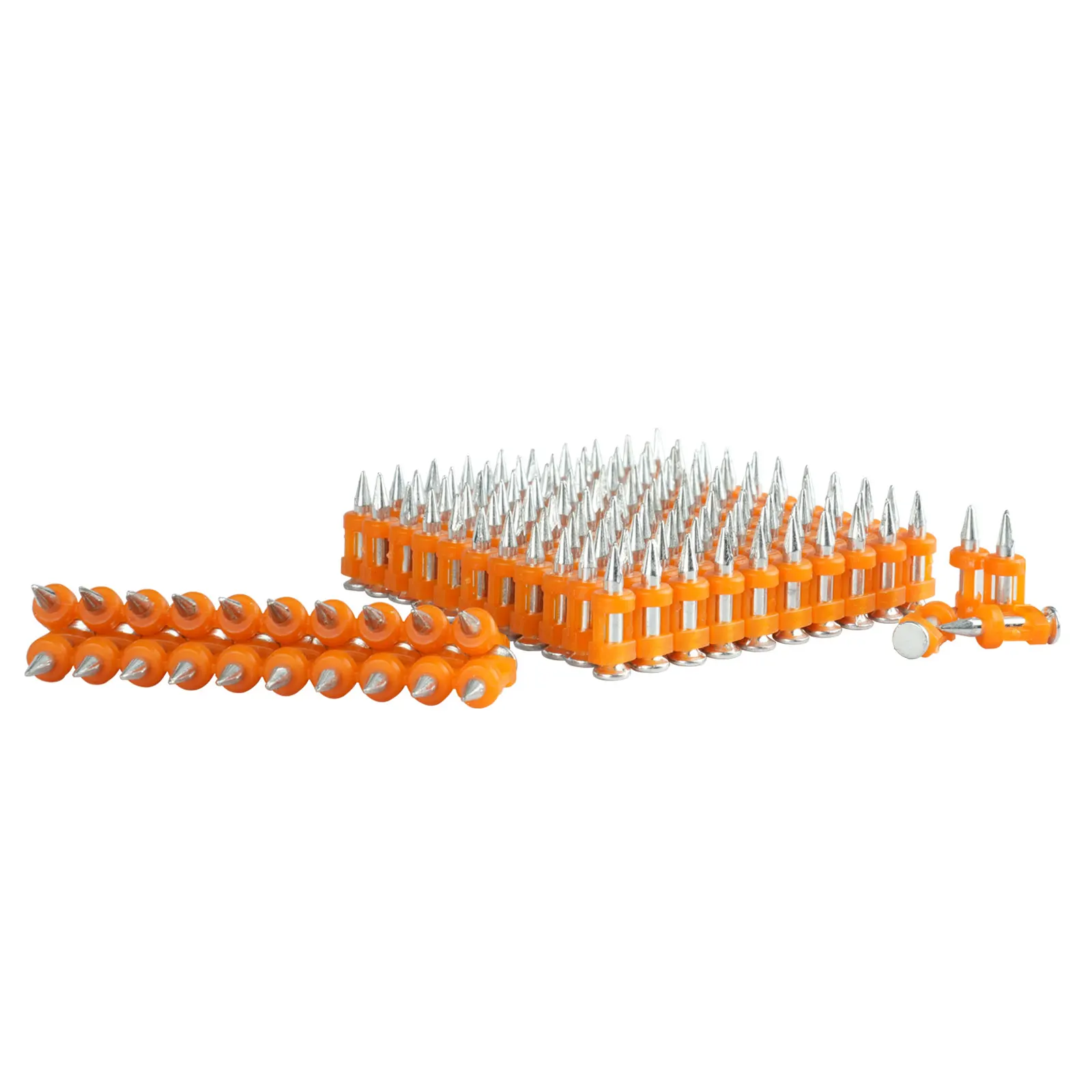 Orange Collated Concrete Nails 19/22/25mm, Impact Shooting Nails for Nail Gun, Concrete Wall Fasteners for Construction
